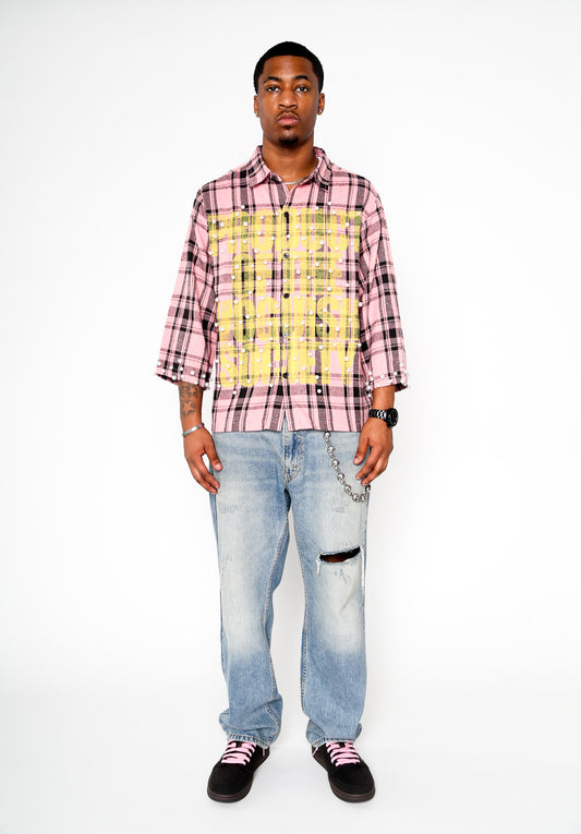 Pink Voguish Society Flannel