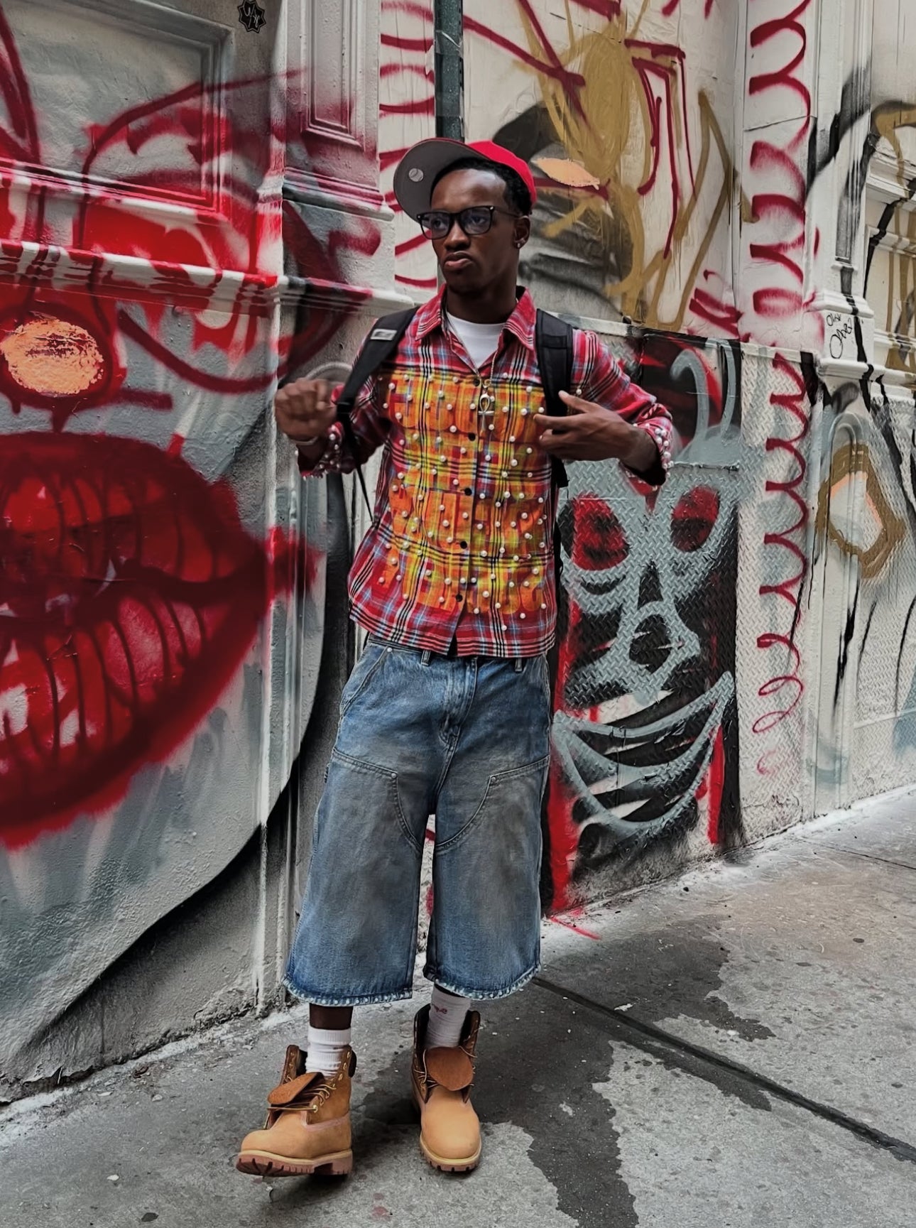 Red Voguish Society Flannel