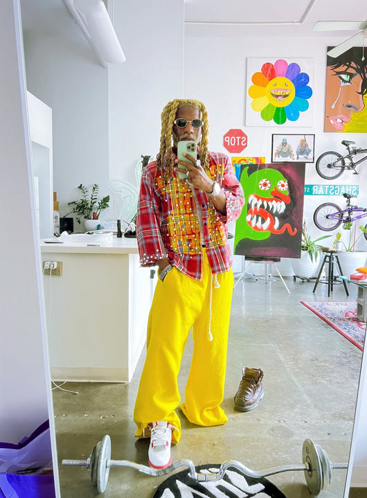 Red Voguish Society Flannel