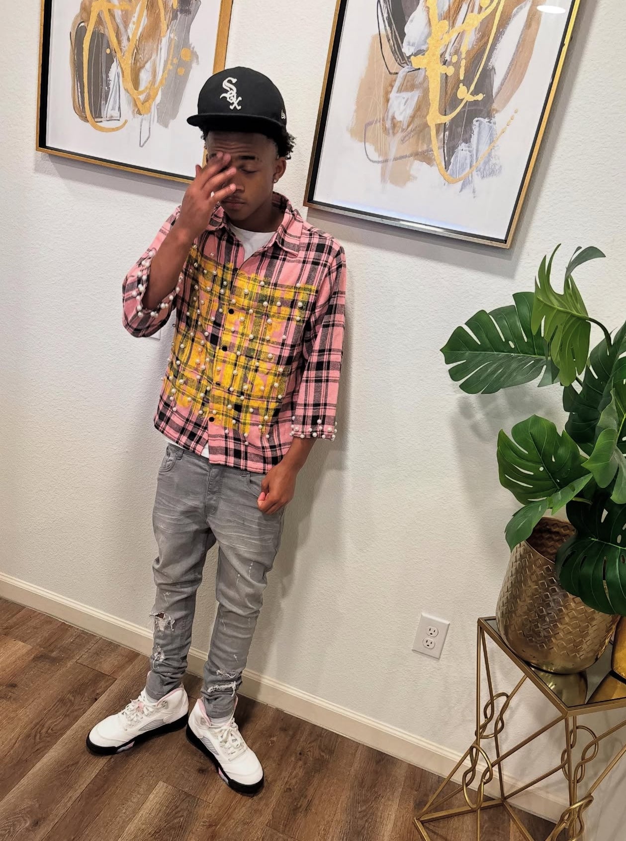 Pink Voguish Society Flannel