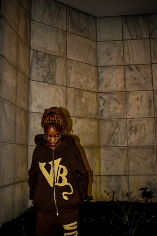 Brown Zip Up
