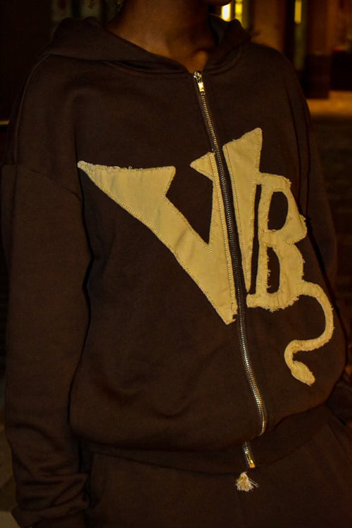 Brown Zip Up