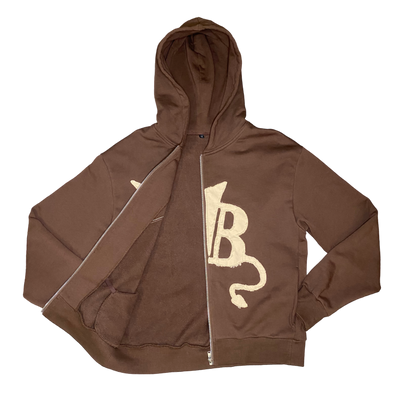 Brown Zip Up