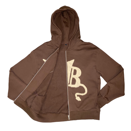 Brown Zip Up