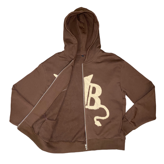 Brown Zip Up